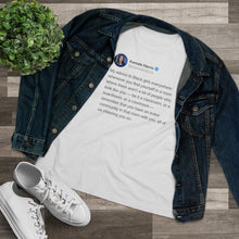 Load image into Gallery viewer, VP Harris Tribe Tweet Women&#39;s Tee
