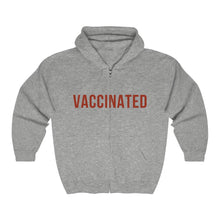 Load image into Gallery viewer, Vaccinated Unisex Heavy Blend™ Full Zip Hooded Sweatshirt
