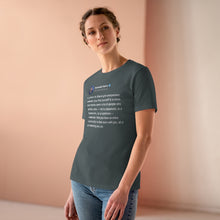 Load image into Gallery viewer, VP Harris Tribe Tweet Women&#39;s Tee
