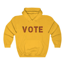 Load image into Gallery viewer, Kente VOTE Heavy Blend™ Hooded Sweatshirt
