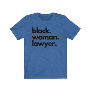Black Woman Lawyer Jersey Short Sleeve Tee