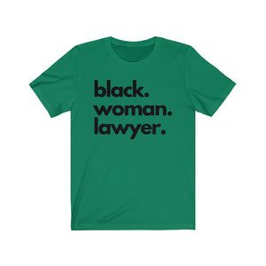 Black Woman Lawyer Jersey Short Sleeve Tee