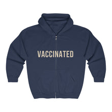 Load image into Gallery viewer, Vaccinated Unisex Heavy Blend™ Full Zip Hooded Sweatshirt
