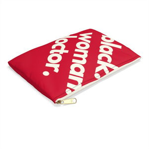 Black Woman Doctor Accessory Pouch