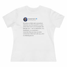 Load image into Gallery viewer, VP Harris Tribe Tweet Women&#39;s Tee
