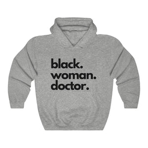 Black Woman Doctor Heavy Blend™ Hooded Sweatshirt
