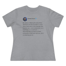 Load image into Gallery viewer, VP Harris Tribe Tweet Women&#39;s Tee
