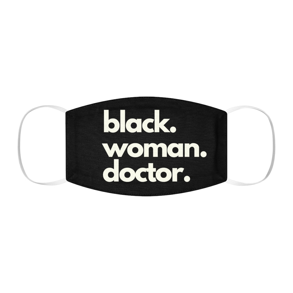 Black Woman Doctor Black Face Mask