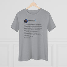 Load image into Gallery viewer, VP Harris Tribe Tweet Women&#39;s Tee
